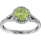Halo-Style Birthstone Ring - Image 3