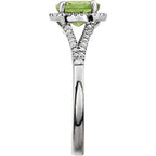 Halo-Style Birthstone Ring - Image 4