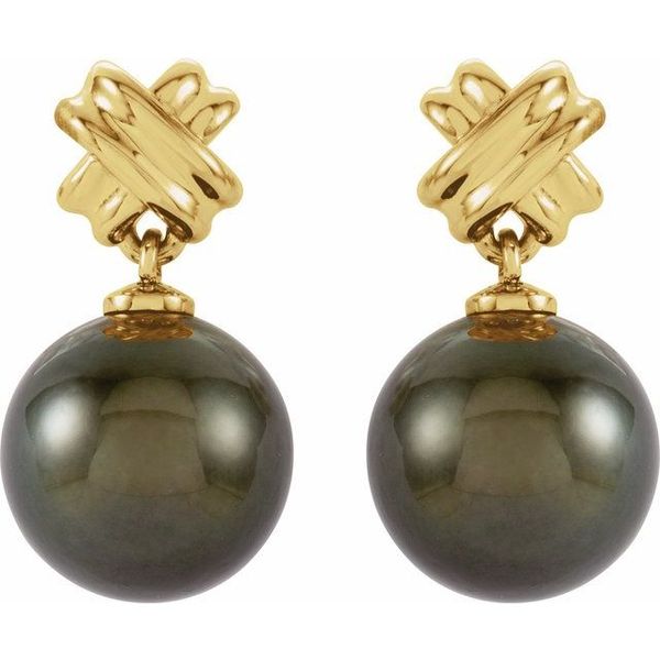 Pearl Criss-Cross Earrings