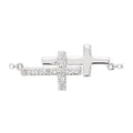Sideways Double Cross Necklace