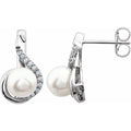 Accented Pearl Earrings