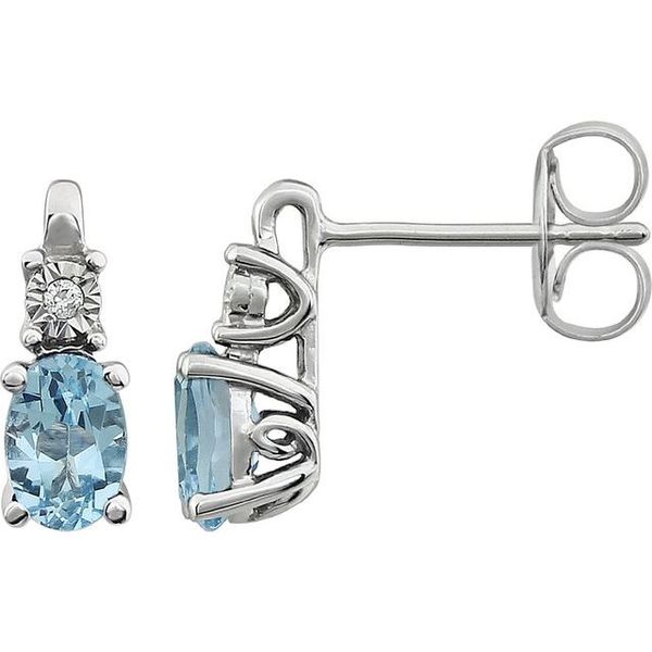 Accented Birthstone Earrings