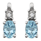 Accented Birthstone Earrings - Image 2