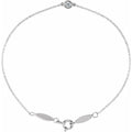 Bezel-Set Link Bracelet