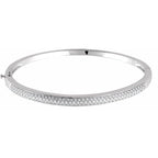 Pavé-Style Bangle Bracelet