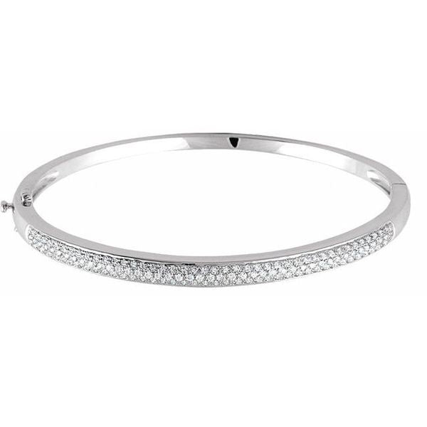 Pavé-Style Bangle Bracelet