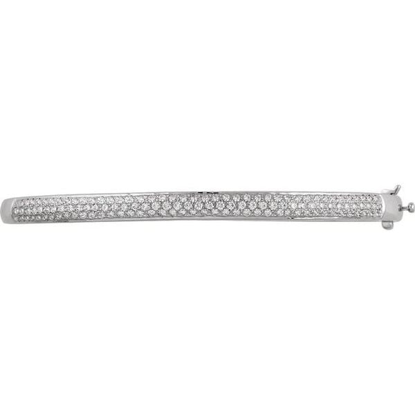 Pavé-Style Bangle Bracelet - Image 2