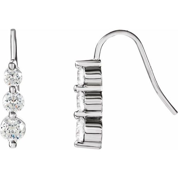 Three-Stone Earrings