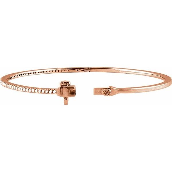 Pavé-Style Bangle Bracelet - Image 2
