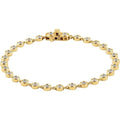 Bezel-Set Line Bracelet