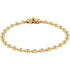 Bezel-Set Line Bracelet