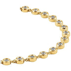 Bezel-Set Line Bracelet - Image 4