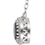 Milgrain Bezel-Set Birthstone Necklace - Image 2