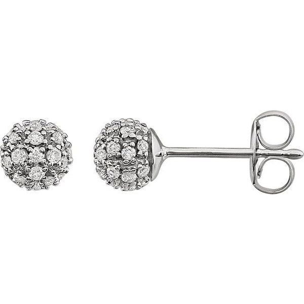 Cluster Ball Stud Earrings