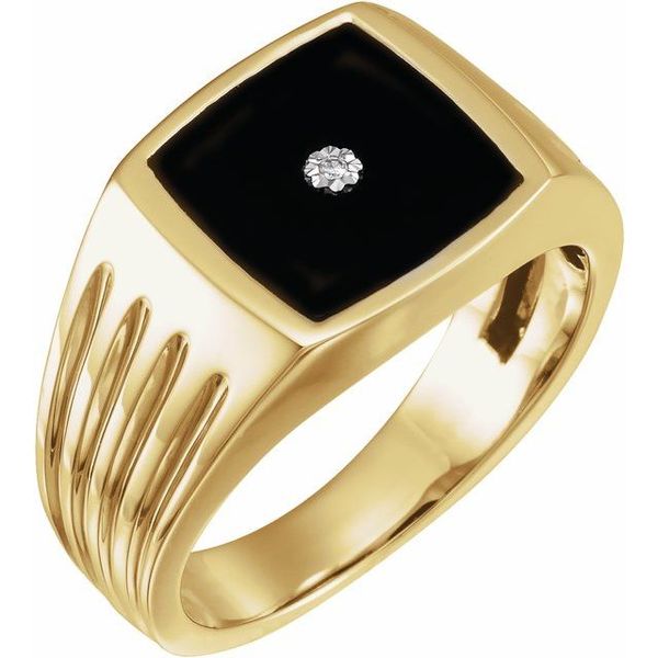 Accented Grooved Ring