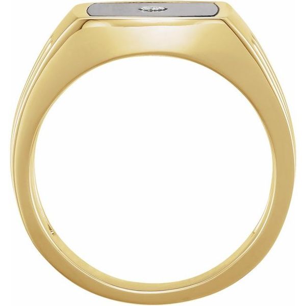 Accented Grooved Ring - Image 2