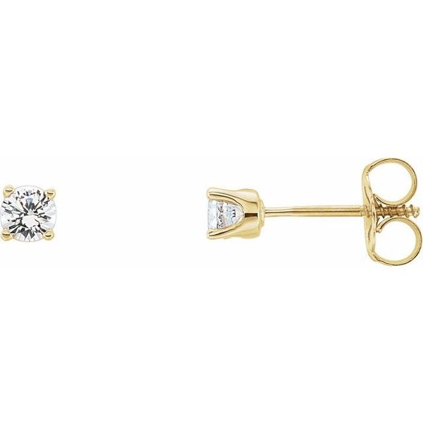 Round 4-Prong Youth Birthstone Stud Earrings