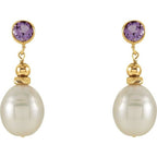 Accented Pearl Earrings - Image 2