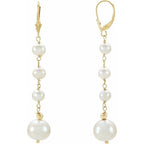 Graduated Pearl Earrings
