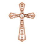 Milgrain Cross Pendant