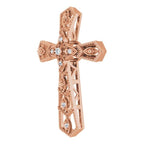 Milgrain Cross Pendant - Image 2