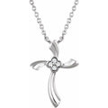 Wavy Cross Necklace