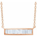 Baguette Bar Necklace