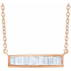 Baguette Bar Necklace