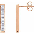 Baguette Bar Earrings