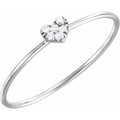 Petite Heart Cluster Ring
