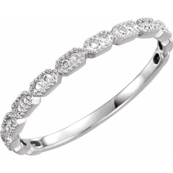 Milgrain Stackable Ring
