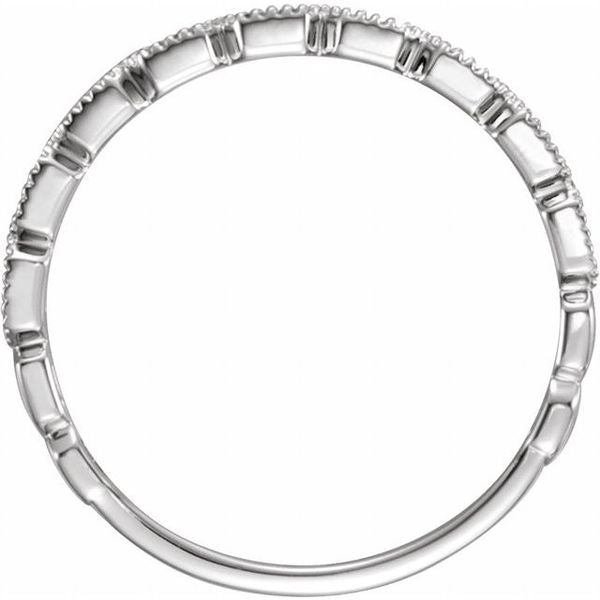 Milgrain Stackable Ring - Image 2