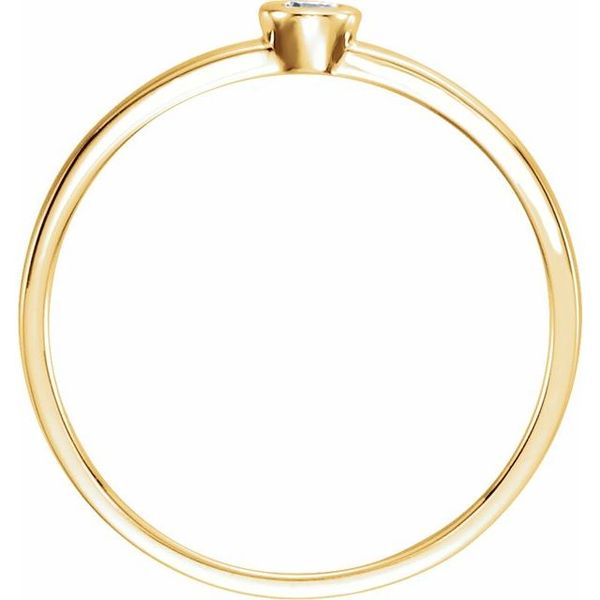 Bezel-Set Solitaire Ring - Image 2