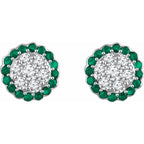 Halo-Style Cluster Earrings - Image 2