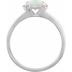 Halo-Style Birthstone Ring - Image 2