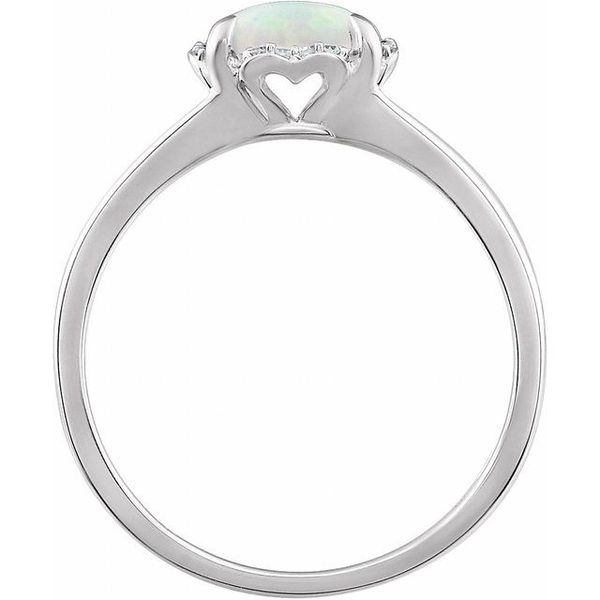 Halo-Style Birthstone Ring - Image 2