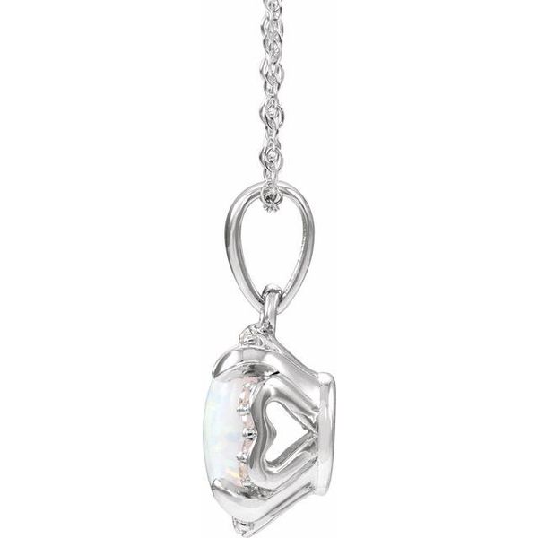 Halo-Style Birthstone Necklace - Image 2