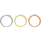 Tri-Color Stackable Ring Set - Image 2