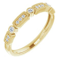 Milgrain Stackable Ring