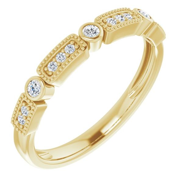 Milgrain Stackable Ring