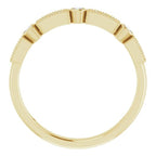 Milgrain Stackable Ring - Image 2