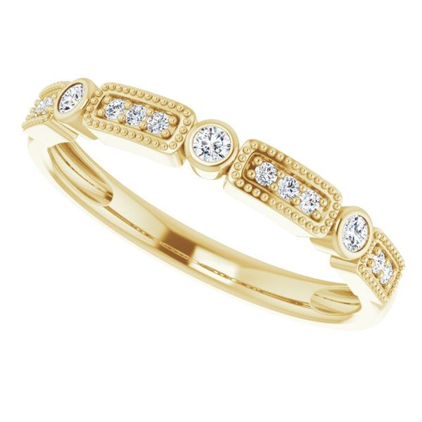 Milgrain Stackable Ring - Image 5