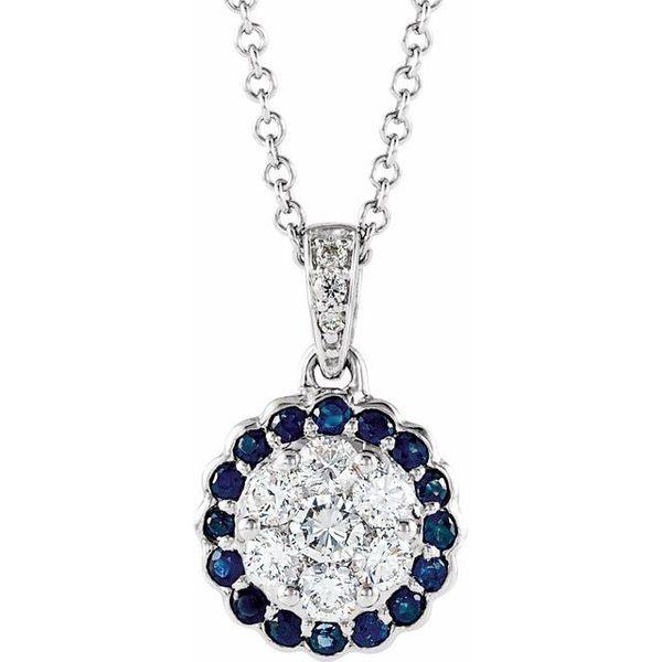 Halo-Style Cluster Necklace