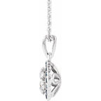 Halo-Style Cluster Necklace - Image 2