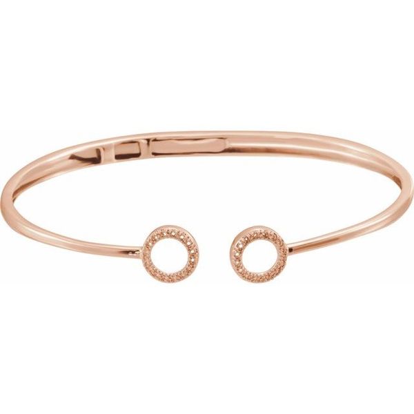 Circle Hinged Cuff Bracelet