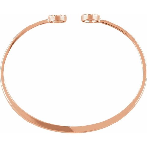 Circle Hinged Cuff Bracelet - Image 4