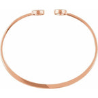 Circle Hinged Cuff Bracelet - Image 4