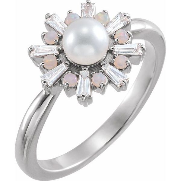 Accented Pearl Ring