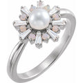 Accented Pearl Ring