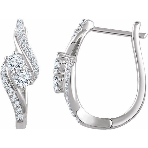 Two-Stone Earrings